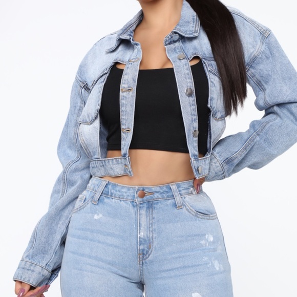 Fashion Nova Jackets & Blazers - FN i be drippin’ denim jacket